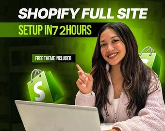 Shopify-winkelconfiguratie in 72 uur, premium thema's, minimalistische e-commercewebsite, verkoopgestuurde geoptimaliseerde webdesignservice, bestemmingspagina