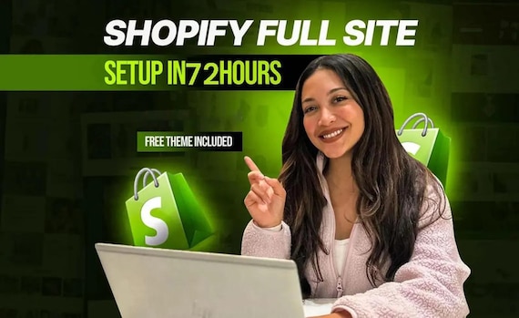 Shopify Store Setup in 72 H, Premium Themes, Minimalist Ecommerce Website, Sales Driven Optimized Web Design Service, Landing Page