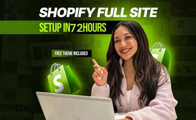 72時間でShopifyストアを開設、プレミアムテーマ、ミニマルなeコマースウェブサイト、売上重視の最適化されたウェブデザインサービス、ランディングページ 画像 1