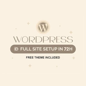 WordPress Full Website Setup in 72 Hours with Premium Modern Themes, Website Design Templates For Blogs, Ecommerce, Custom Website Designer
