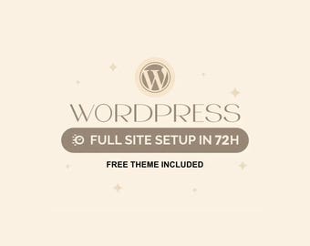 Volledige WordPress-website instellen in 72 uur met premium moderne thema's, websiteontwerpsjablonen voor blogs, e-commerce, websiteontwerper op maat