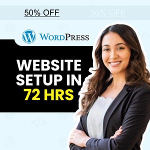 WordPress Website Setup in 72 Hours, Ecommerce Store Designer, Elementor/Woocomerce Online Shop, Blog Website, Event Booking WordPress Theme