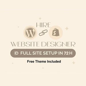 Configuration complète du site Shopify/WordPress en 72 heures avec thème GRATUIT inclus, modèles de site Web de commerce électronique personnalisés, boutique minimaliste