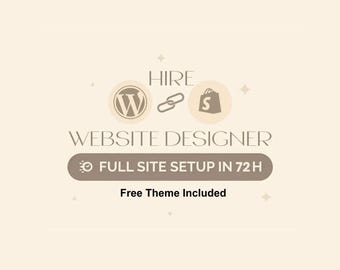 Shopify/WordPress volledige site-installatie in 72 uur, inclusief GRATIS thema, aangepaste e-commerce websitesjablonen, minimalistische winkel