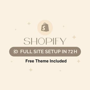 Pełna konfiguracja witryny Shopify w 72 godziny z BEZPŁATNYM motywem w zestawie, niestandardowe szablony witryn eCommerce, minimalistyczny sklep