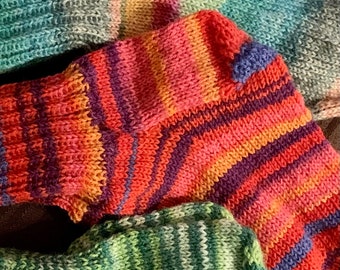 Hand-knitted stockings