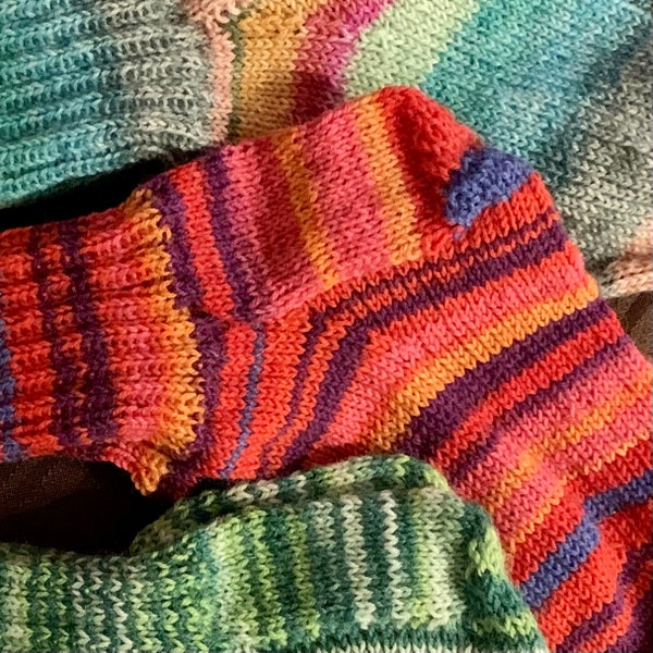 Hand-knitted stockings