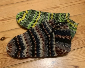 Hand-knitted stockings (sneaker)