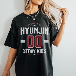 Hyunjin Jersey, Personalized Stray Kids Shirt, DominATE Tour themed Stray Kids Jersey, Stray Kids Merch, Retro SKZ Jersey, Kpop Tee.