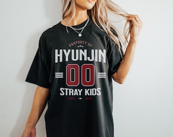 Stray Kids Shirt-hyunjin T-shirt 100% Cotton/hyunjin Stray