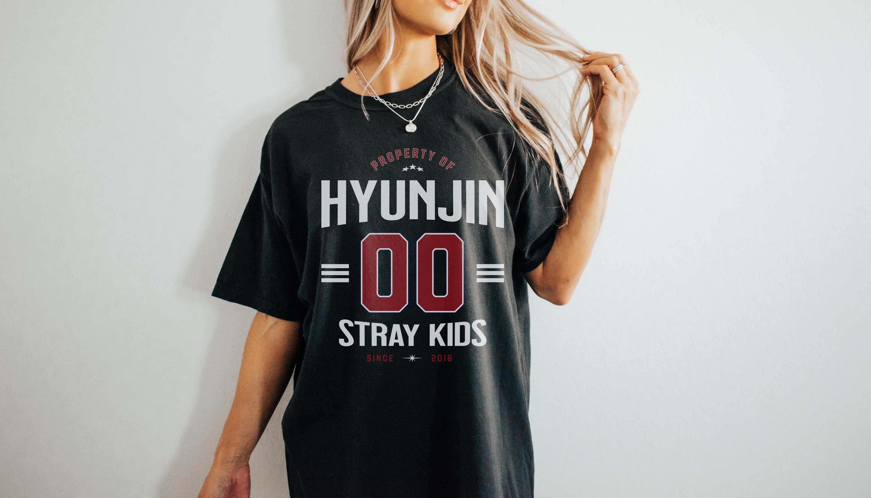 アイドル Straykids dominate Japan HYUNJIN shirt Stray Kids Hyunjin Dominate World Tour Unisex T-shirt Kpop