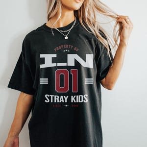 I.N Jersey, Personalized Stray Kids Shirt, DominATE Tour Inspired Stray Kids Jersey, Stray Kids Merch, Retro SKZ Jersey, Kpop Bias Shirt.