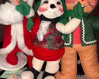 Annalee Vintage Christmas Dolls Set