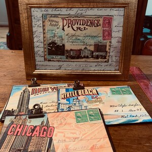 30 cartões postais digitais vintage da América do Norte em tamanho completo para arte de parede, criação de diário de lixo, enfeite de álbum de recortes