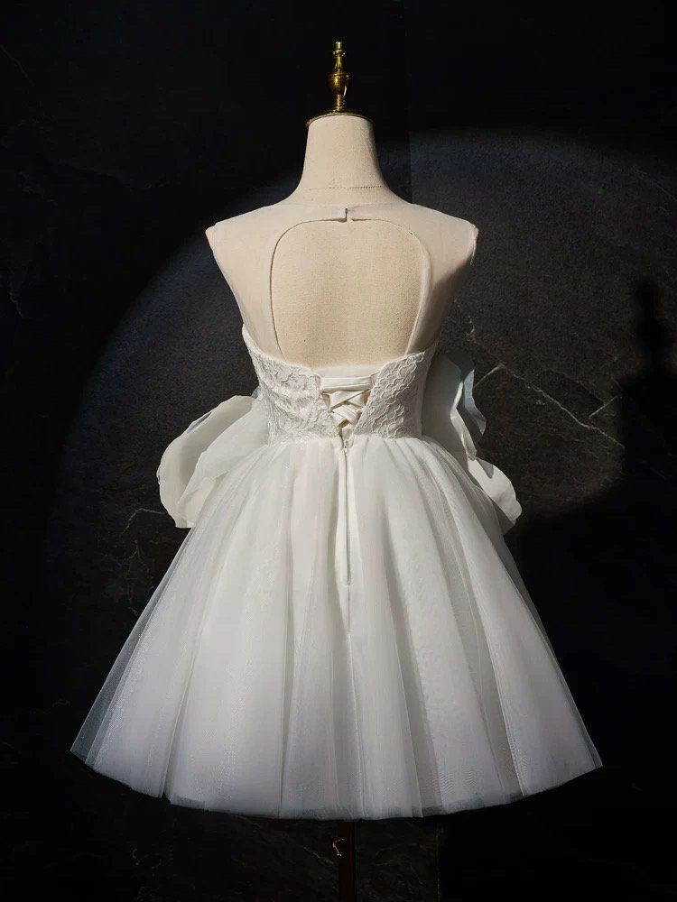 Small Light Wedding Dress Short Super Fairy main image 1