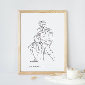 Line art - Moses