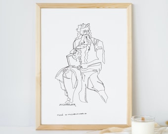 Lijnkunst - Mozes