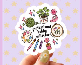 Craft Lover PNG, Professional Hobby Collector, Cute Maker Sublimation Design, Hobby Art, Crafty Girl PNG