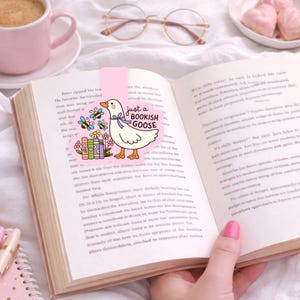 Bookish Printable Magnetic Bookmark PNG | Book Lover Bookmark | Cozy Bookish Gift | Print and Cut Bookmark image 5