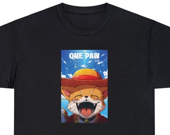 海賊王アニメ猫Tシャツ、アニメ猫Tシャツ、麦わら帽子アニメTシャツ
