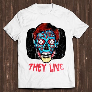 They Live Horror Movie Sci-Fi  Style Gamer Cult Meme Movie Music T Shirt C959