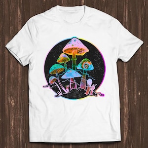 Mushrooms Night Dark Funny Meme Gift Tee Gamer Cult Movie T Shirt C749