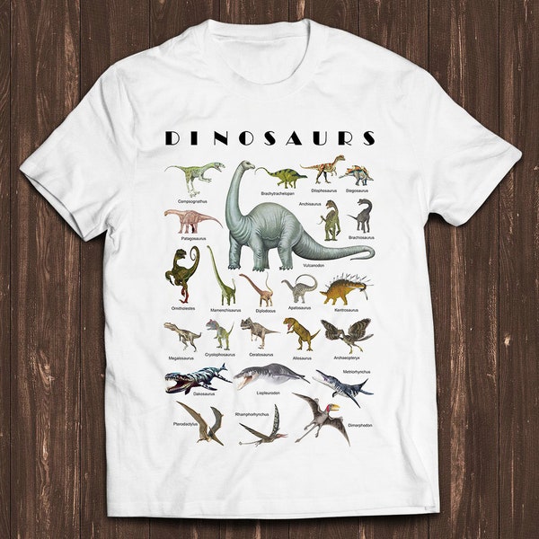 Dinosaurs Wild Nature Prehistoric Jurassic Retro Gamer Cult Meme Movie Music Cool Gift Tee T Shirt C1035