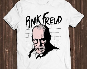 Pink Freud Dark Side of Your Mom Parody Sigmund Floyd Pun Slogan Joke Meme Gift Funny Tee Style Unisex Gamer Cult Movie Music T Shirt C968