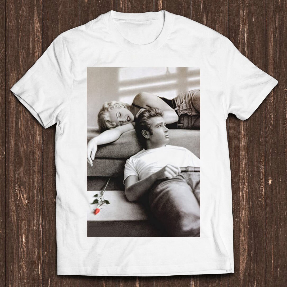 T-shirt Homme/unisexe James Dean Réplique Stamp Style 1996 - Noir | Neuf Sans étiquettes