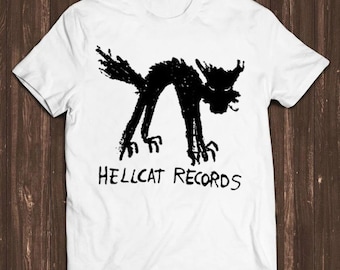 Vinyl Records Inspired Parody Seattle Record Store Music Cat Hellcat Cool Tee T Shirt C2117