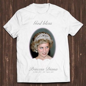 God Bless Princess Diana Remembrance  Meme Gift Funny Tee Style Unisex Gamer Cult Movie Music T Shirt C950