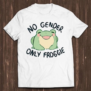 No Gender Only Froggie Frog Gay LGBT Pride Proud Funny Gift Tee T Shirt C815