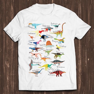 Dinosaur Names Planet Universe Style Gamer Cult Meme Movie Music Cool Gift Tee T Shirt C964
