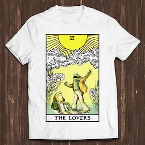 Frog & Toad The Lovers Tarot Card Funny Meme Cool Cult Gift Tee T Shirt C798