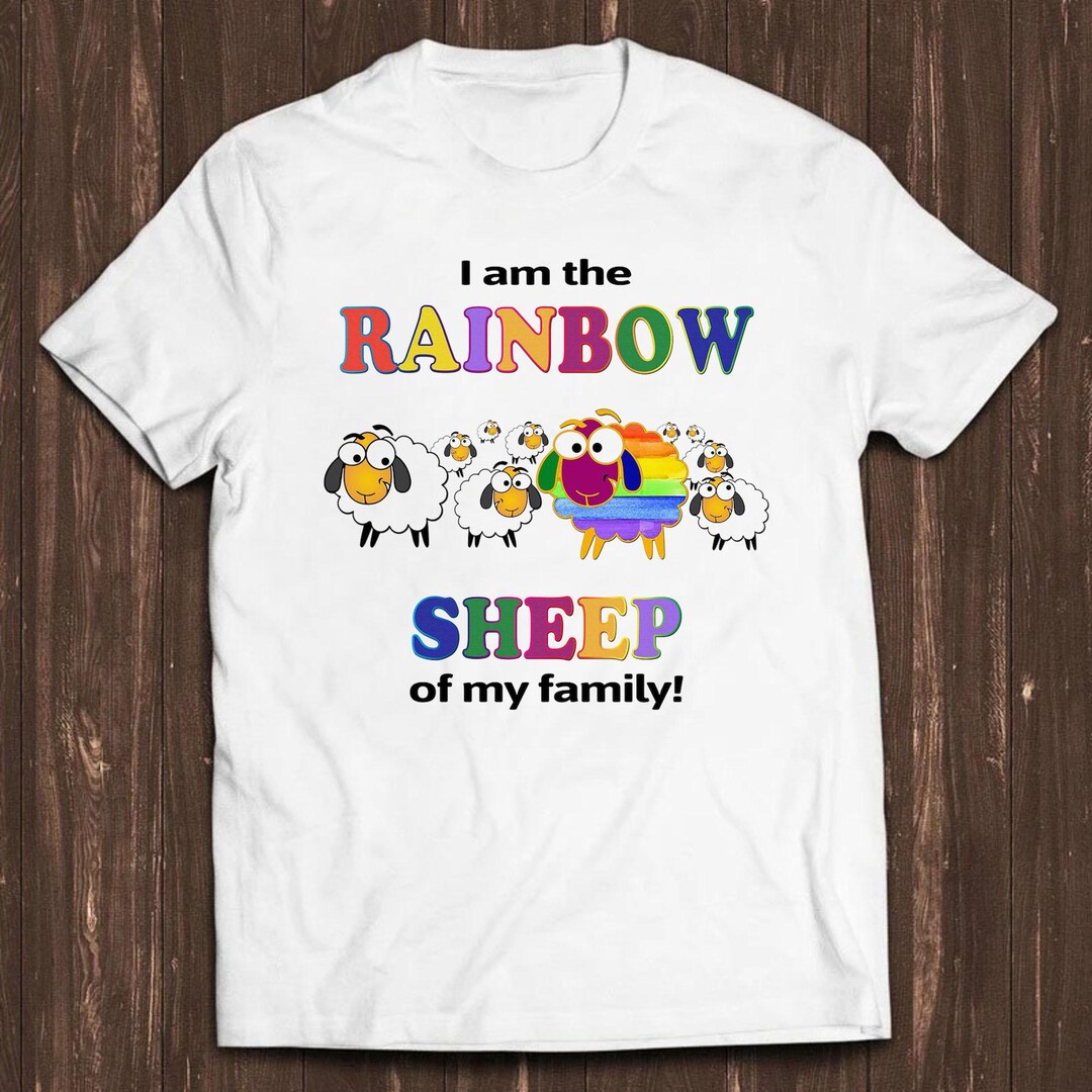 Taie d'oreiller literie nouveauté I'm The Rainbow Sheep of