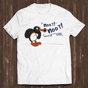 Angry Pingu Noot Noot Motherfcukers Cartoon Anime Style Gamer Cult Meme Movie Music T Shirt C958