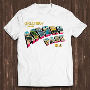 Greetings From Asbury Park NJ 70s Rock Funny Gamer Meme Music Gift Tee T Shirt C549