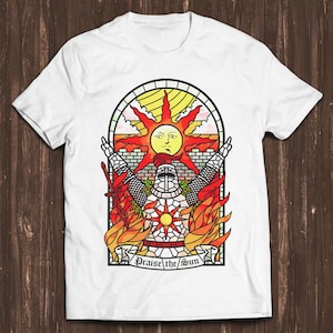 Lof De Zon Tarot Kaart Dank God Online Gaming Dark Souls Gamer Meme Cult Film Muziek Unisex Mannen Vrouwen Cool Gift Tee T Shirt C890