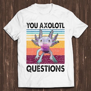 You Axolotl Questions DND Online Funny Movie Unisex Gamer Cult Movie Music Cool Gift Tee T Shirt C885
