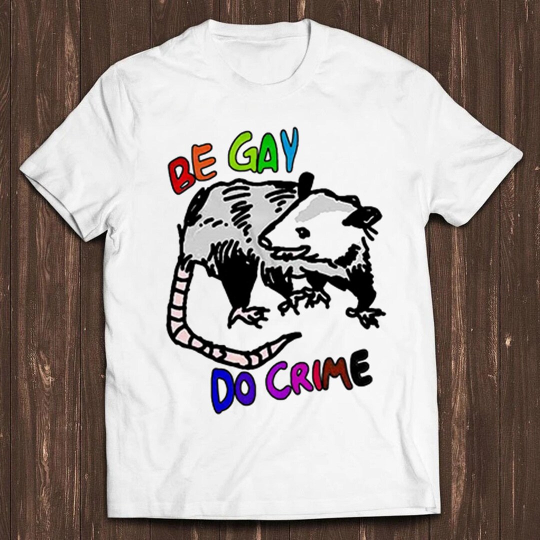 Be Gay Do Crime Opossum Best Seller Funny Meme Top Gift Tee T Shirt ...