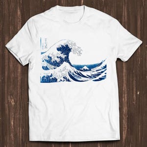 Great Wave Off Kanagawa Japan Best Japanese Meme Gift Funny Tee Style Unisex Gamer Cult Movie Music T Shirt C934