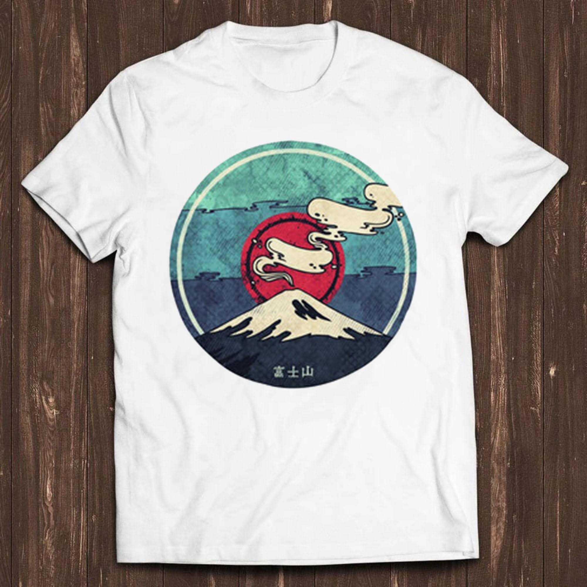 ふじさん Fuji T Shirt Fuji-san Mount Japan Iconic Volcano Tokyo