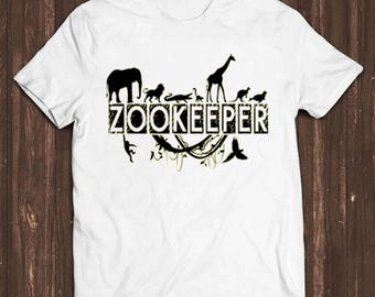 Zoo Keeper T Shirt Funny Animal  Zoo Graphic Circus Cool Gift Tee C256