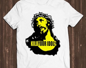 Kill Your Idols Hard Rock Heavy Metal Retro Funny Meme Gift Tee T Shirt C1266