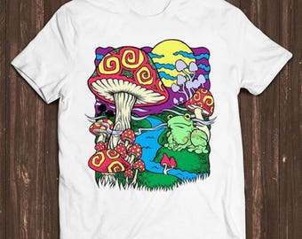 Mushroom Dream T Shirt Psychedelic Research Volunteer Hippie Gift Tee C472