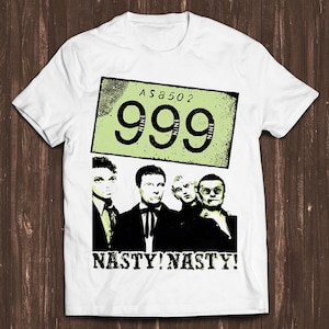 Nasty Nasty 999 Punk Rock Ontwerp Klassieke Retro Film Gamer Meme Film Muziek Cool Gift Tee T-shirt C1550