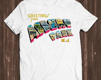 Greetings From Asbury Park NJ 70s Rock Funny Gamer Meme Music Gift Tee T Shirt C549