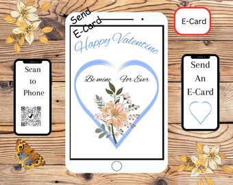 Romantic Valentines E-Card – Instant Download for Phones and Print