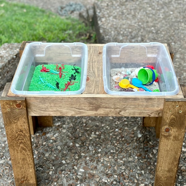 Outdoor Wood Sensory Tables Etsy