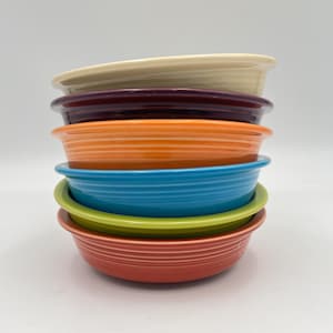 Vintage FIESTA HLC Coupe Soup Bowl: Homer Laughlin Ceramic, USA Made
